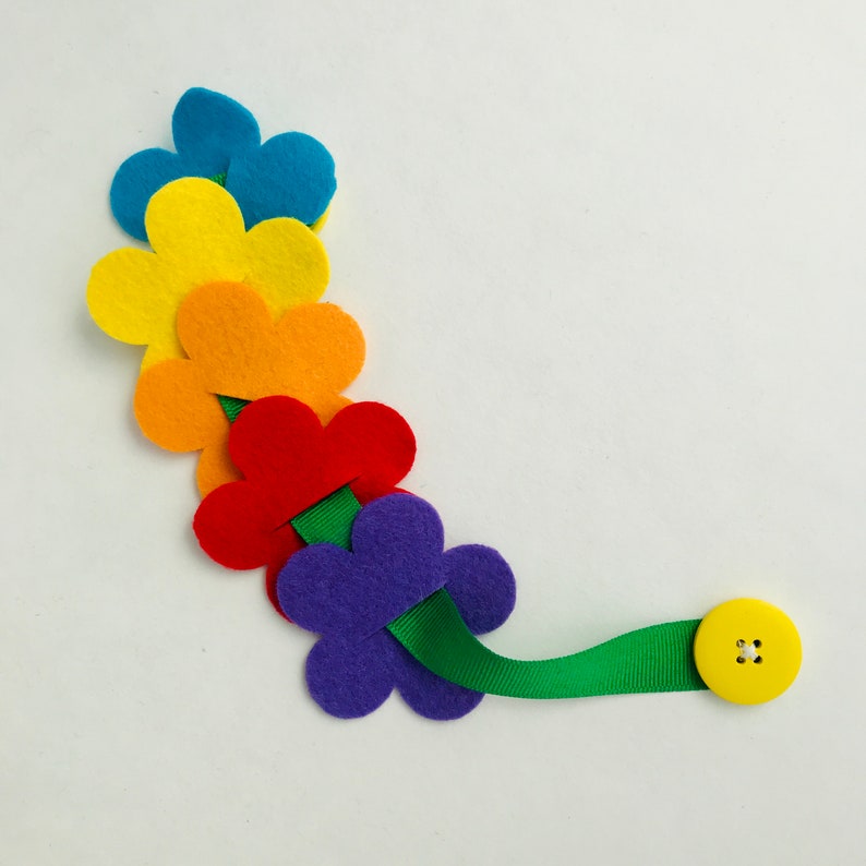 Montessori Inspired Buttoning Flowers activity image 3