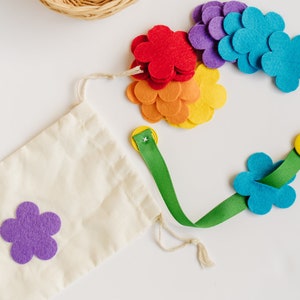 Montessori Inspired Buttoning Flowers activity image 2