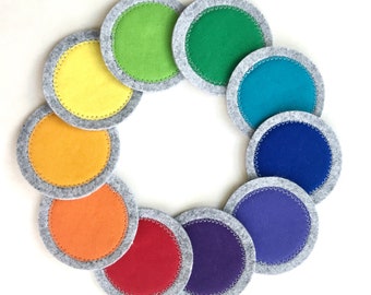 Fabric matching circles - colors