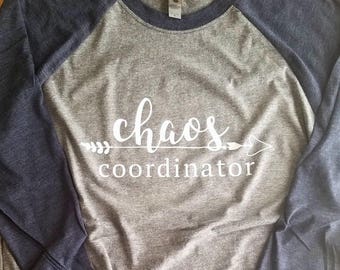 Women's Chaos Coordinator Shirt, Shirt For Women, Shirt For Moms, Shirt For Teachers, Gift For Her, Gift For Mom, Funny Mom Shirt, Plus Size