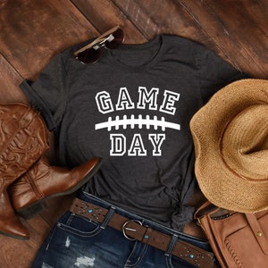 Game Day Shirt, Game Day Shirt For Women, Football Shirts For Women, Womans Football Shirt, Football Season Shirt, Football Mom, 2X, 3X, 4X