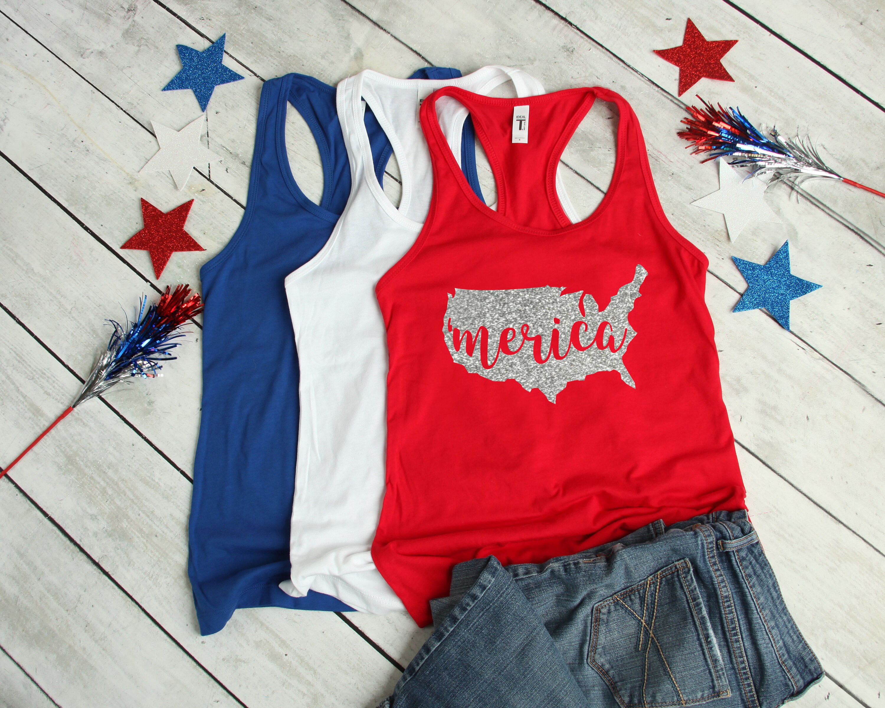 4th of July Tank Top Womens 4th of July Merica Shirt 4th - Etsy