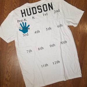 Class of 2035 Shirt Class of Handprint Shirt First Day Of image 4