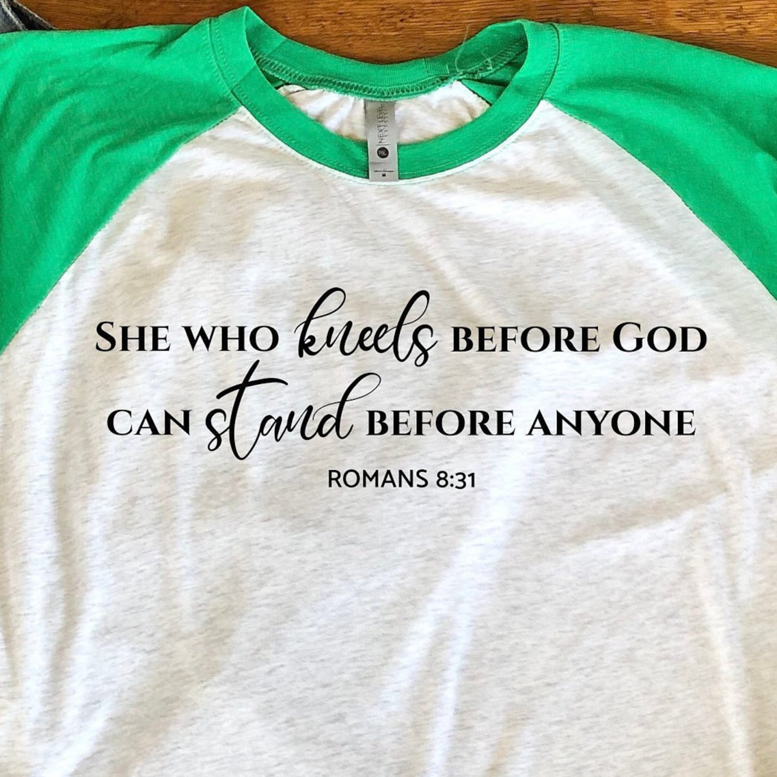 She Who Kneels Before God Can Stand Before Anyone Shirt for Women ...