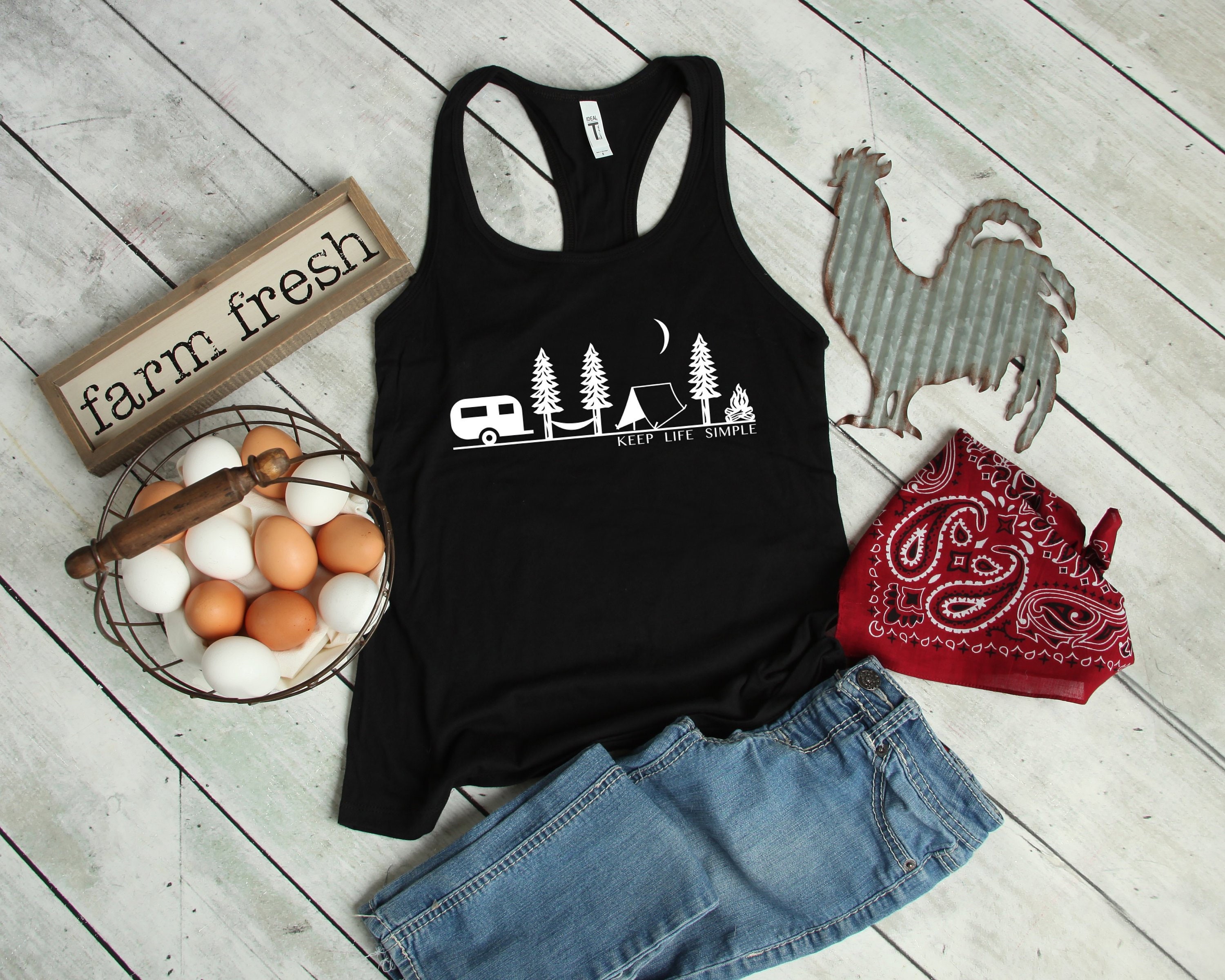 Keep Life Simple Tank Top for Women Women's Camping Tank Etsy