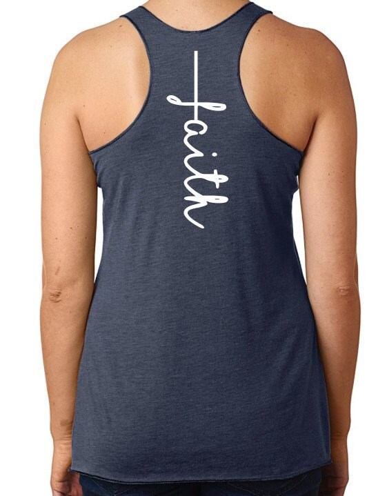 FAITH OVER FEAR Christian Tank Top for Women, Women's Faith Shirt ...