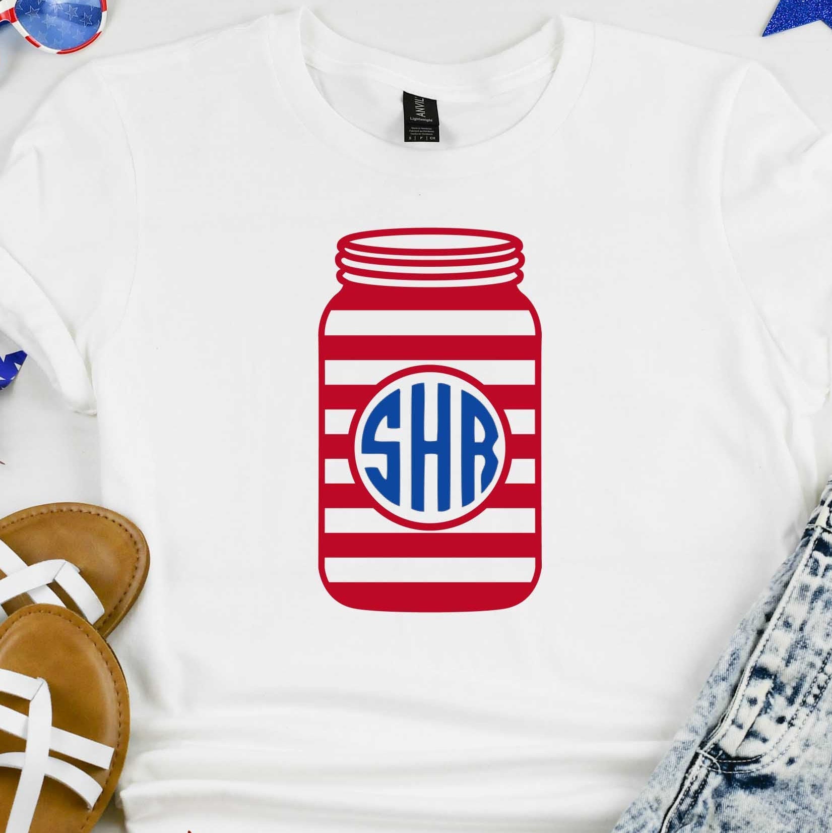 Mason Jar Custom Shirt Personalized Shirt Monogram Shirt Etsy
