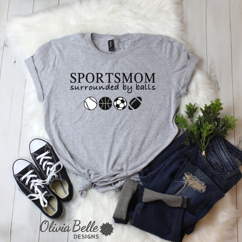 Sports Mom Shirt for Women Womens Sport Mom Shirts Etsy