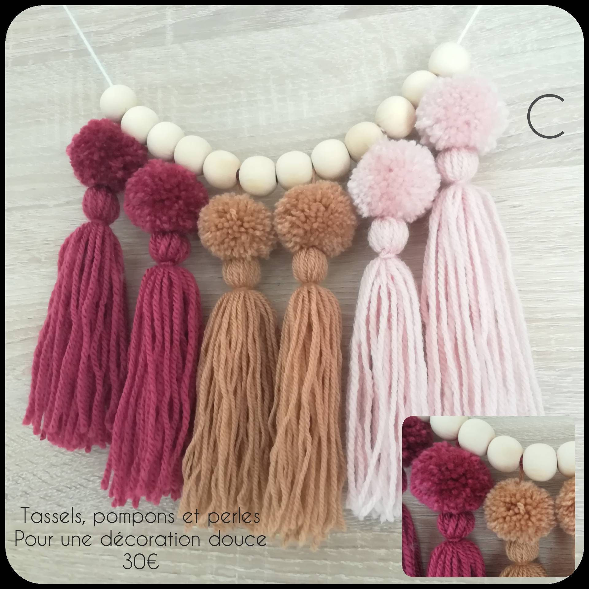 Tissage Mural Fait Main, Décor Esprit Boho, Cosy, Naturel, Pour Séjour, Chambre, Enfant, Tapisserie 