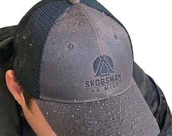 Waxed Canvas Hat, Waterproof Cap, Fishing, Hunting, Camping, Hiking