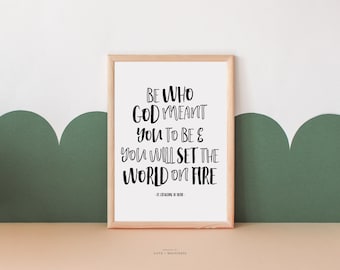 St. Catherine of Siena Quote Print - Catholic Homeschool Decor (Digital Download)