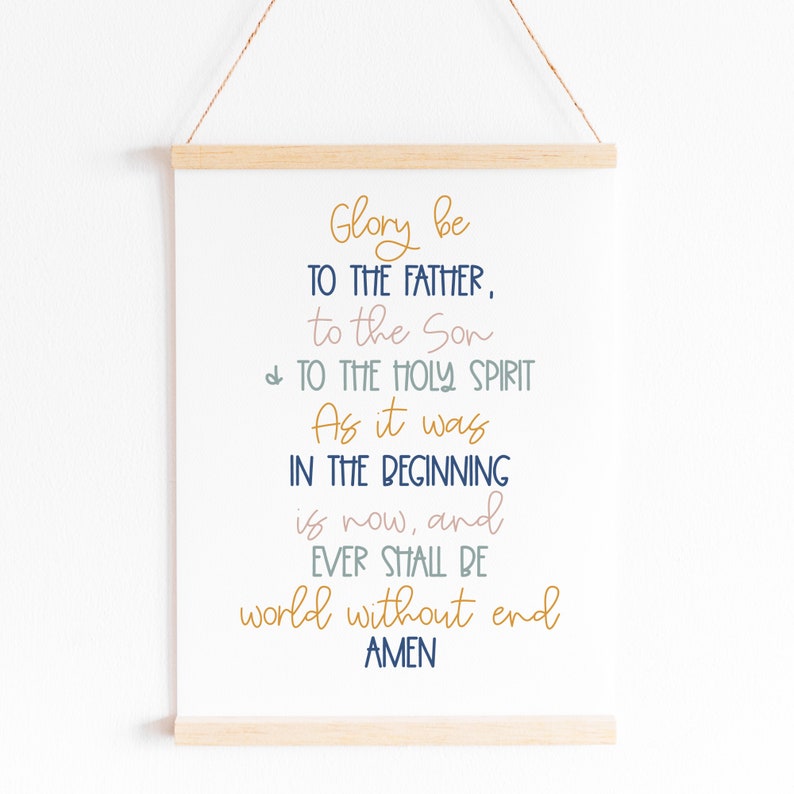 Glory Be Printable for Kids the Glory Be Prayer Kids - Etsy