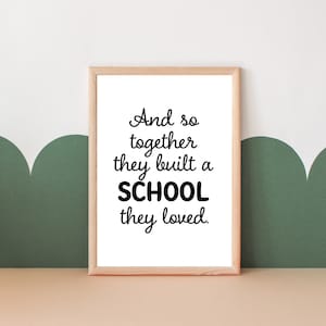Homeschool Printable Wall Art -- Homeschool Sign, Homeschool Printable, Educational Poster, Classroom Decor, Homeschool Room Art