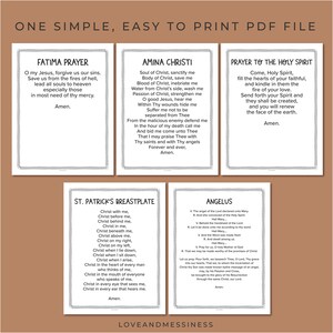 Prayers for Catholic Kids Printable Prayer Packet -- Beginner Catholic ...