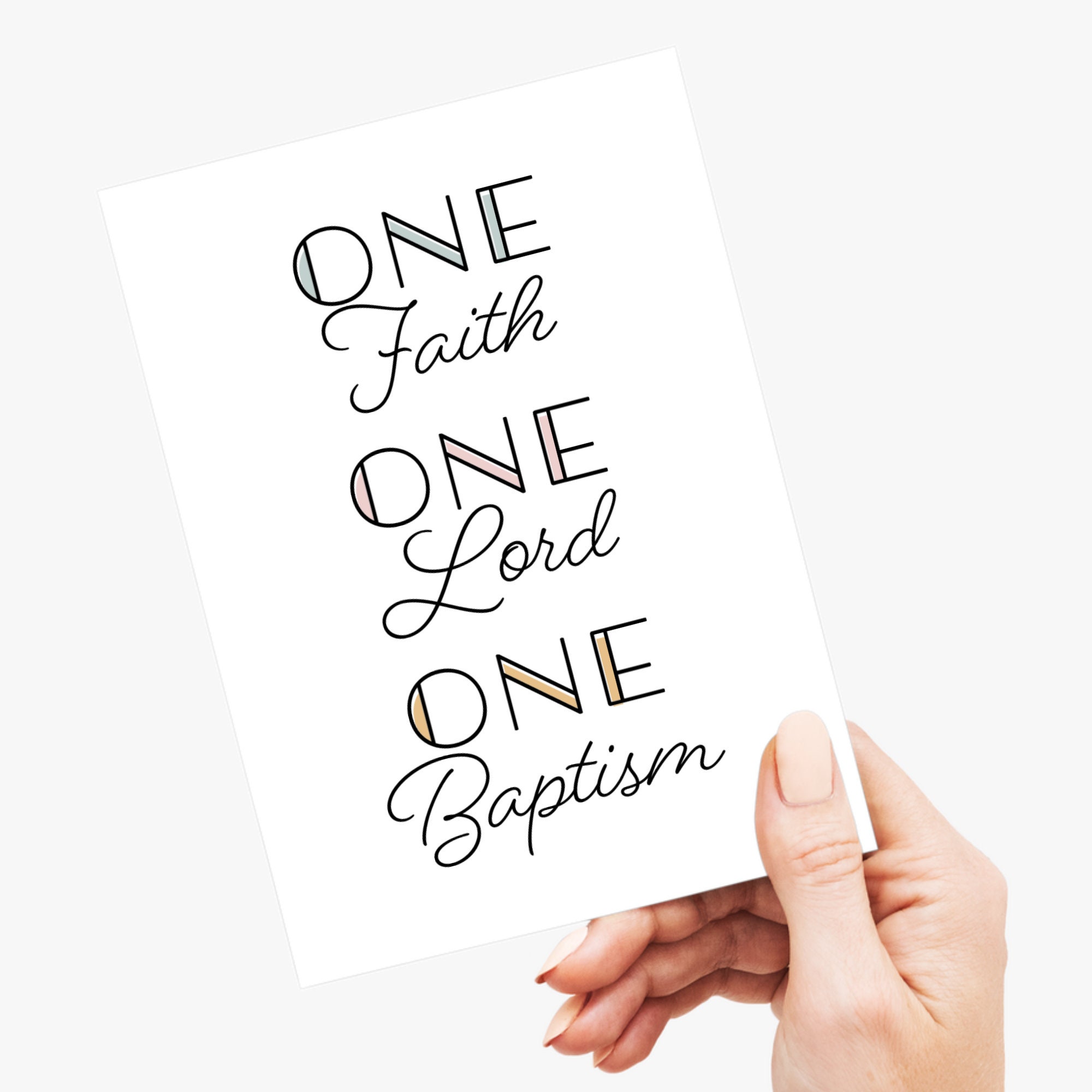 Catholic Printable Greeting Card Baptism Greeting Card Print - Etsy UK
