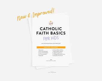 Catholic Faith Basics Printable Bundle – Kids Homeschool (Digital Download)