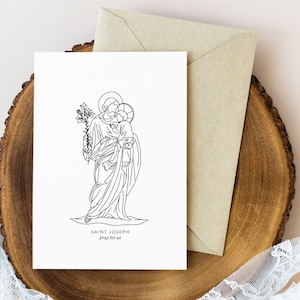 St Joseph Card, Printable Catholic Greeting for Father's Day