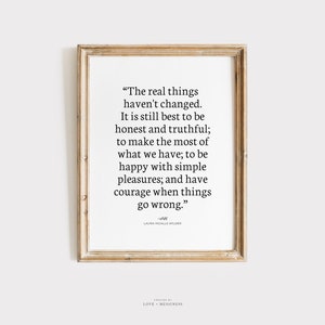 Laura Ingalls Wilder Zitat Druck, Inspirational Wand Kunst Druck, Literatur Zitat, Kleines Haus in der Prärie Zitat, Christlicher Wand Kunst Druck