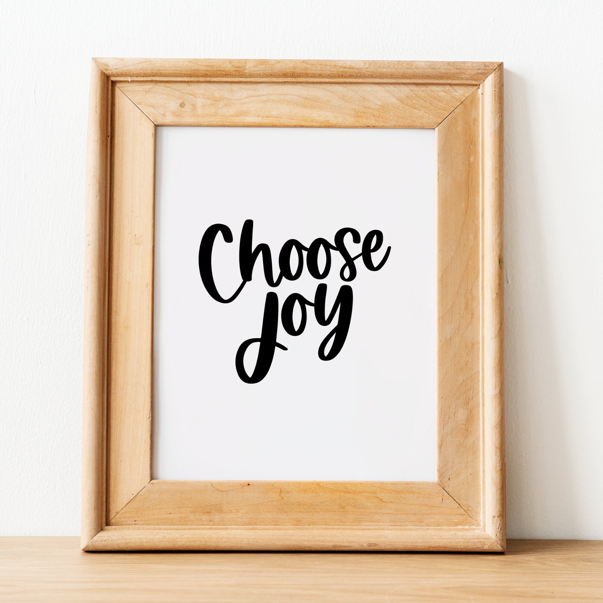 Choose Joy Printable Wall Art -- Inspirational Quote Print ...