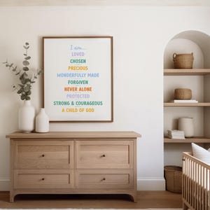 bible affirmations for kids in a nursery