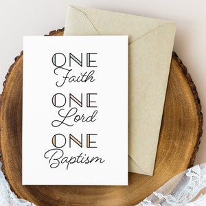 Catholic Printable Greeting Card | Baptism Greeting Card Print | Catholic Greeting Cards | Religious Stationary | Baptism Gift