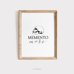Memento Mori Wall Art Print - All Souls Day Printable, Catholic Wall Art, Fall Printable Wall Art, Catholic Home Decor, Christian Wall Art