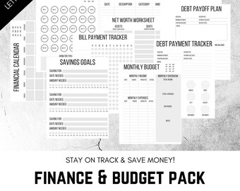 printable savings goal tracker savings progress chart etsy
