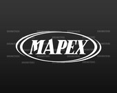 Mapex Oval drums logo replacement for Bass Drum head - Die Cut - no background