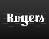 Rogers vintage logo replacement for Bass Drum head - Die Cut - no background