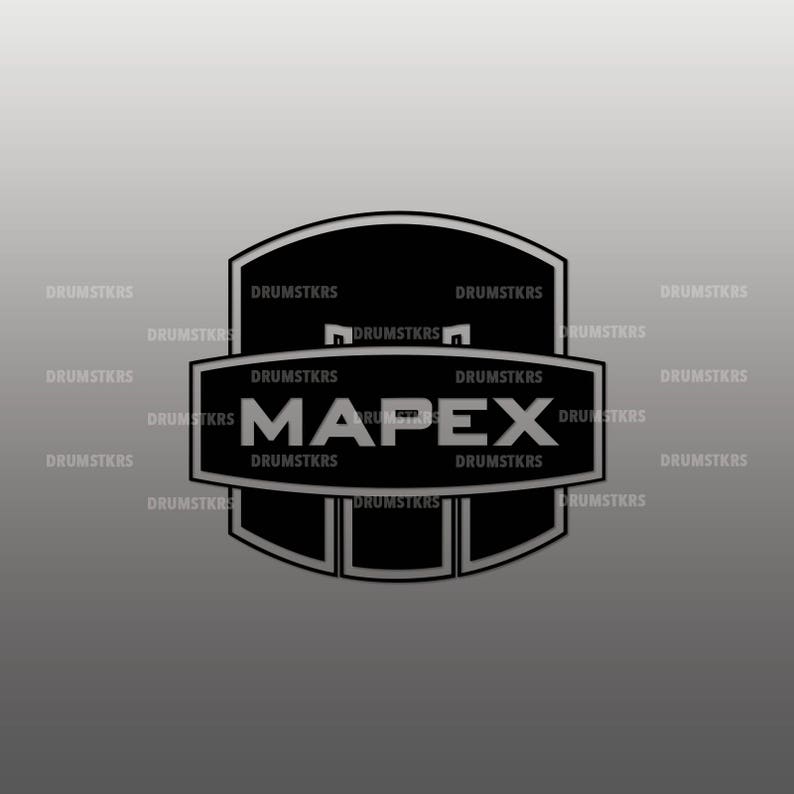 Mapex New Drums Logo Replacement for Bass Drum Head Die Cut Etsy