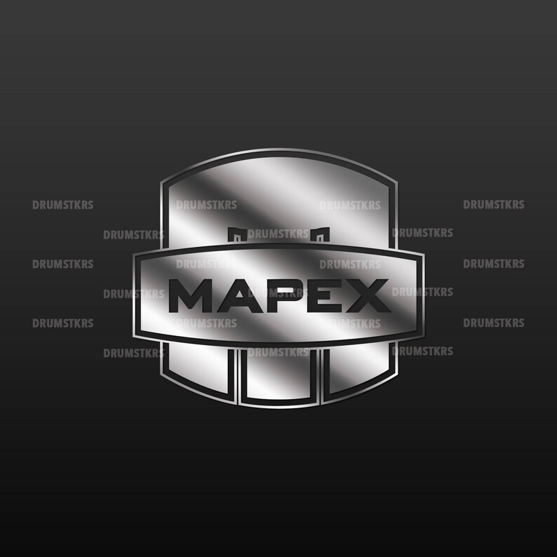 Mapex New Drums Logo Replacement for Bass Drum Head Die Cut Etsy