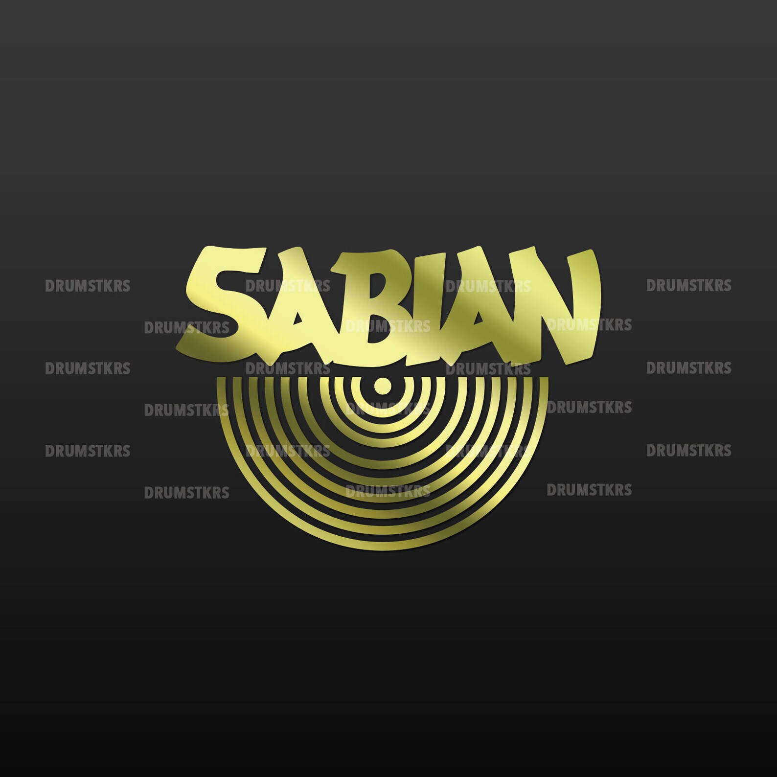 Sabian Cymbals logo for Bass Drum head Die Cut no Etsy