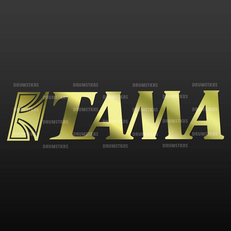 Tama Logo Replacement for Bass Drum Head Die Cut No Etsy