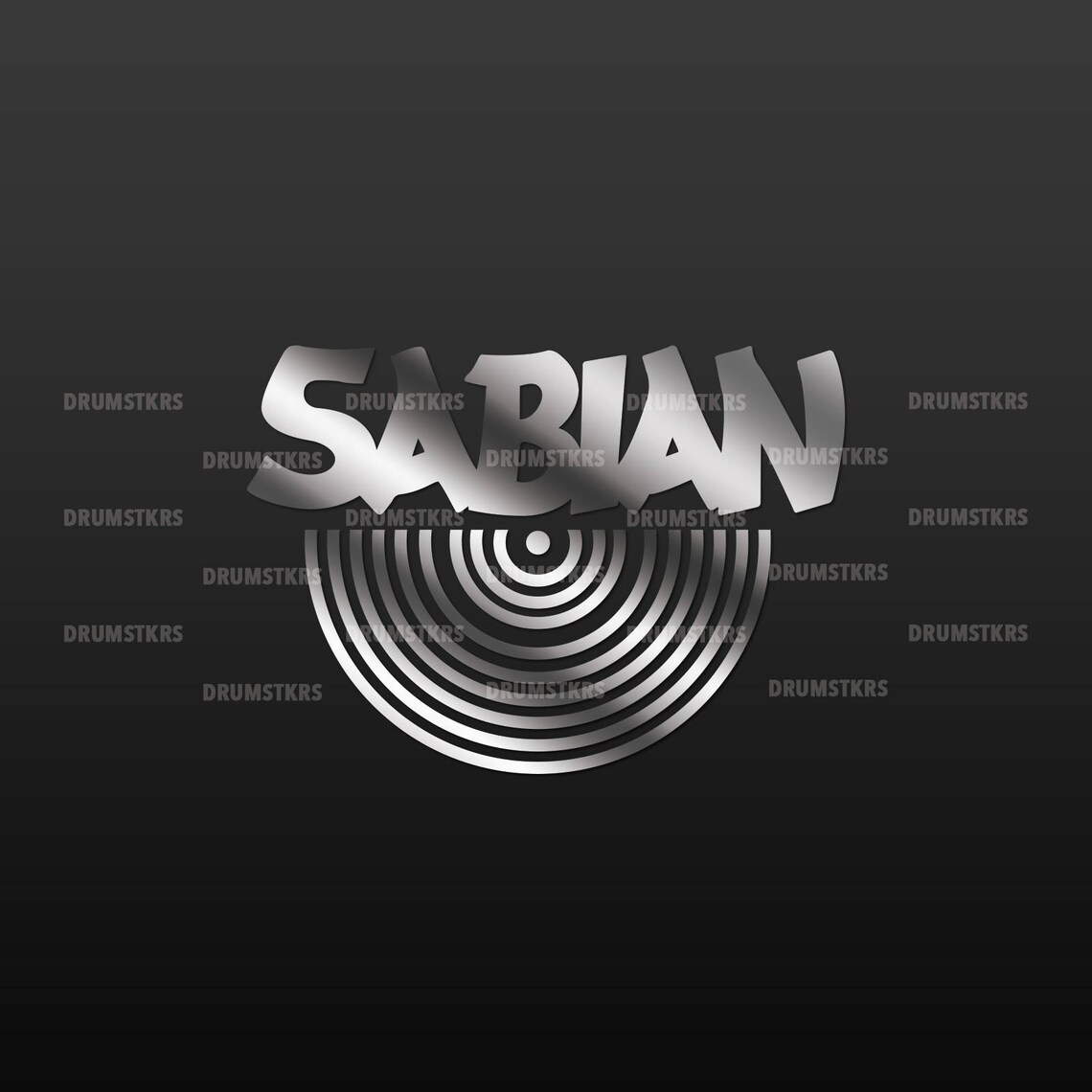 Sabian Cymbals logo for Bass Drum head Die Cut no Etsy