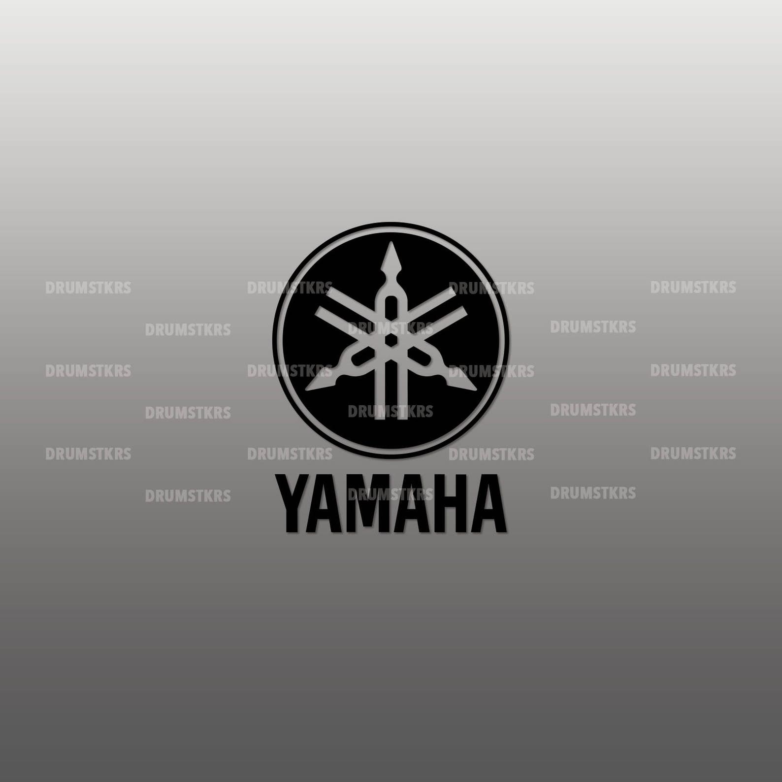 Yamaha Vertical logo replacement for Bass Drum head Die Cut Etsy