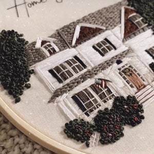 Custom home embroidery and custom embroidery ornaments