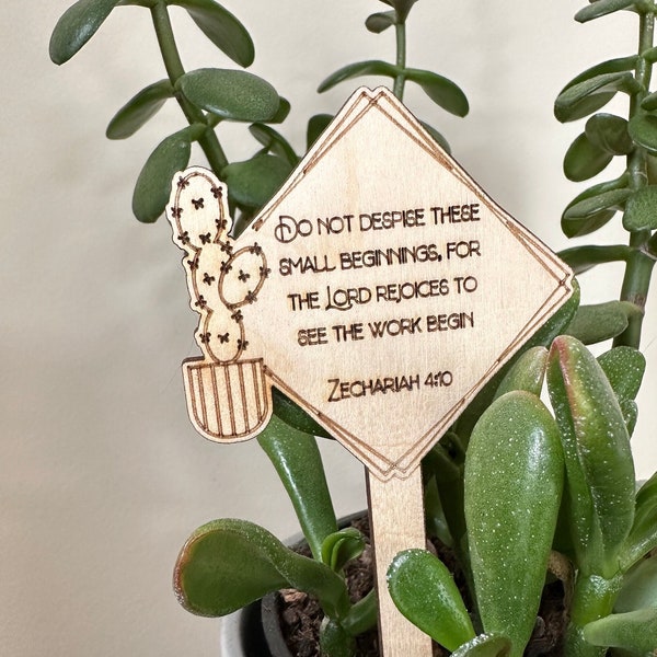 Verse Plant Tag | Verse Thank You | Plant Tag | Teacher Appreciation | Bible Study Gift | Say Yes | MOPs