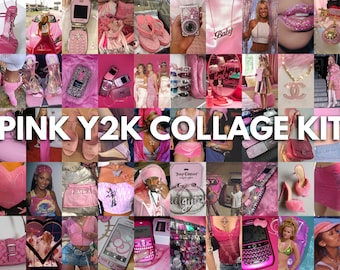 Y2K Pink Photo Wall Collage Kit | Barbie Aesthetic (Digital Kit)