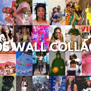 Y2K Aesthetic , 90s Wall Collage Kit/Early 2000s , Indie Collage Kit (100 Pcs) DIGITAL
