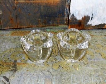 VINTAGE TULIP CANDLESTICK Holders