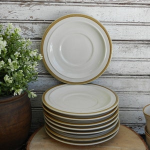 SET AV 8 STENSTYCKEN ANDRE PONCHE STOLFATT/6,5" DIAMETER/MUGGAR I FOTOGRAFER SÄLJS SEPARAT