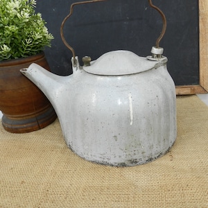 ANTIQUE ALUMINUM TEA Kettle