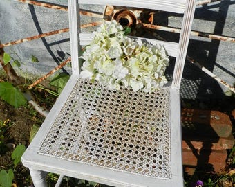 VINTAGE SHABBY CHIC Caned Chair