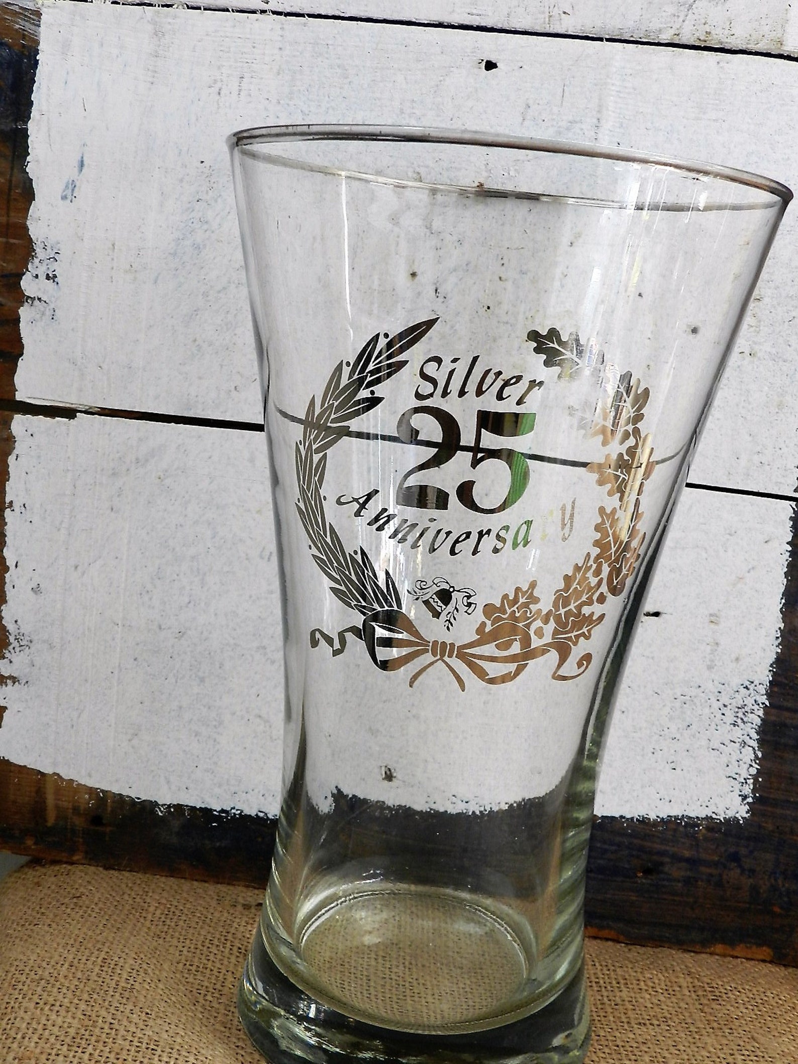 SILVER ANNIVERSARY VASE Etsy