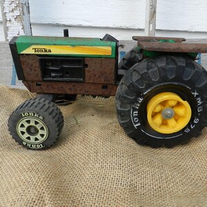 Tracteur Tonka + Remorque - Jouet Occasion, Solide