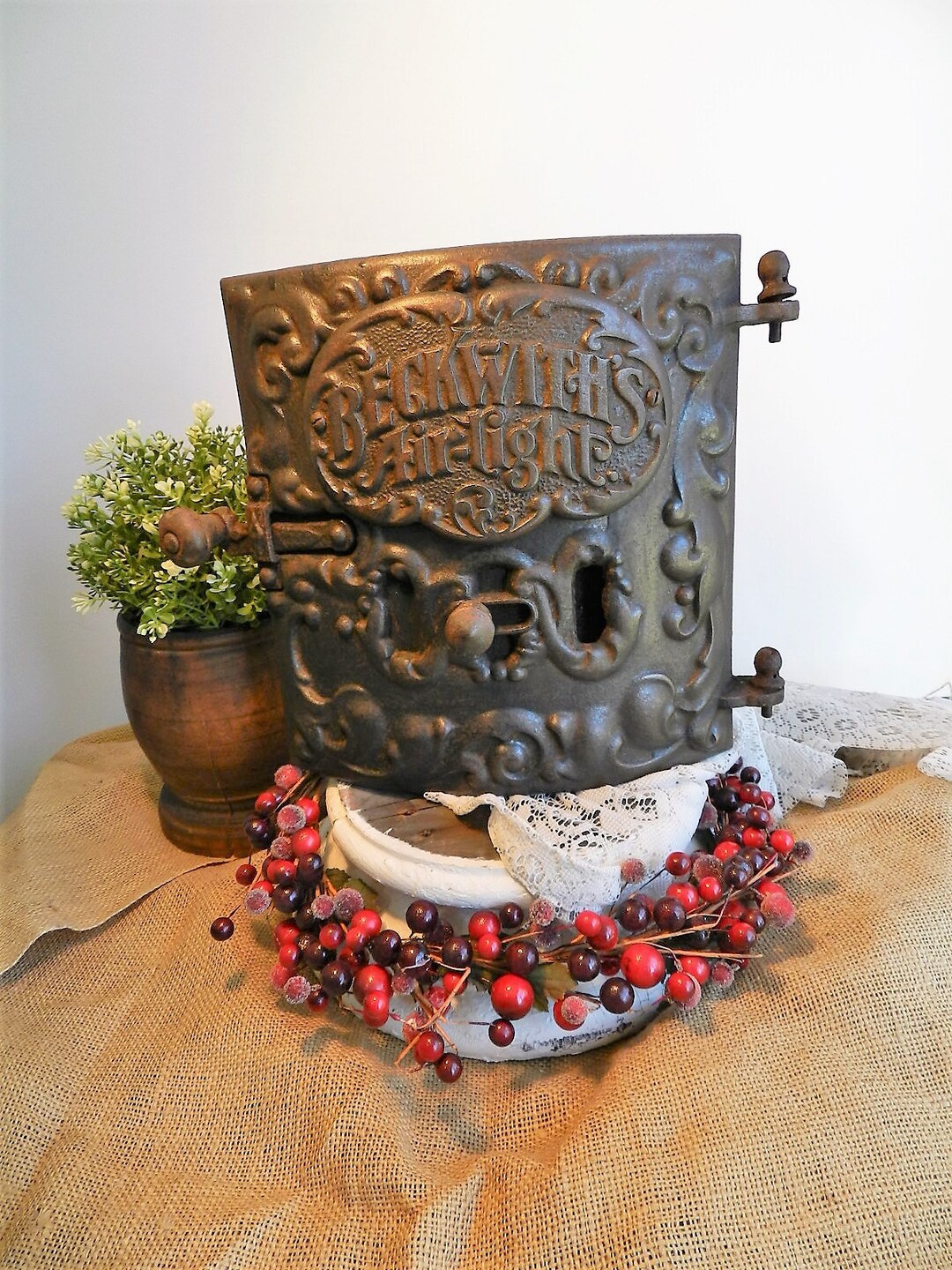 ANTIQUE STOVE Door/beckwill Airtight Stove Door Etsy UK