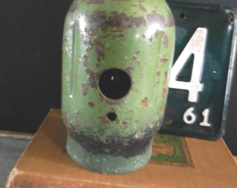 ViNTAGE CAST IR0N 0XYGEN CYLiNDER C0VER/STeAMPUNK DEC0R