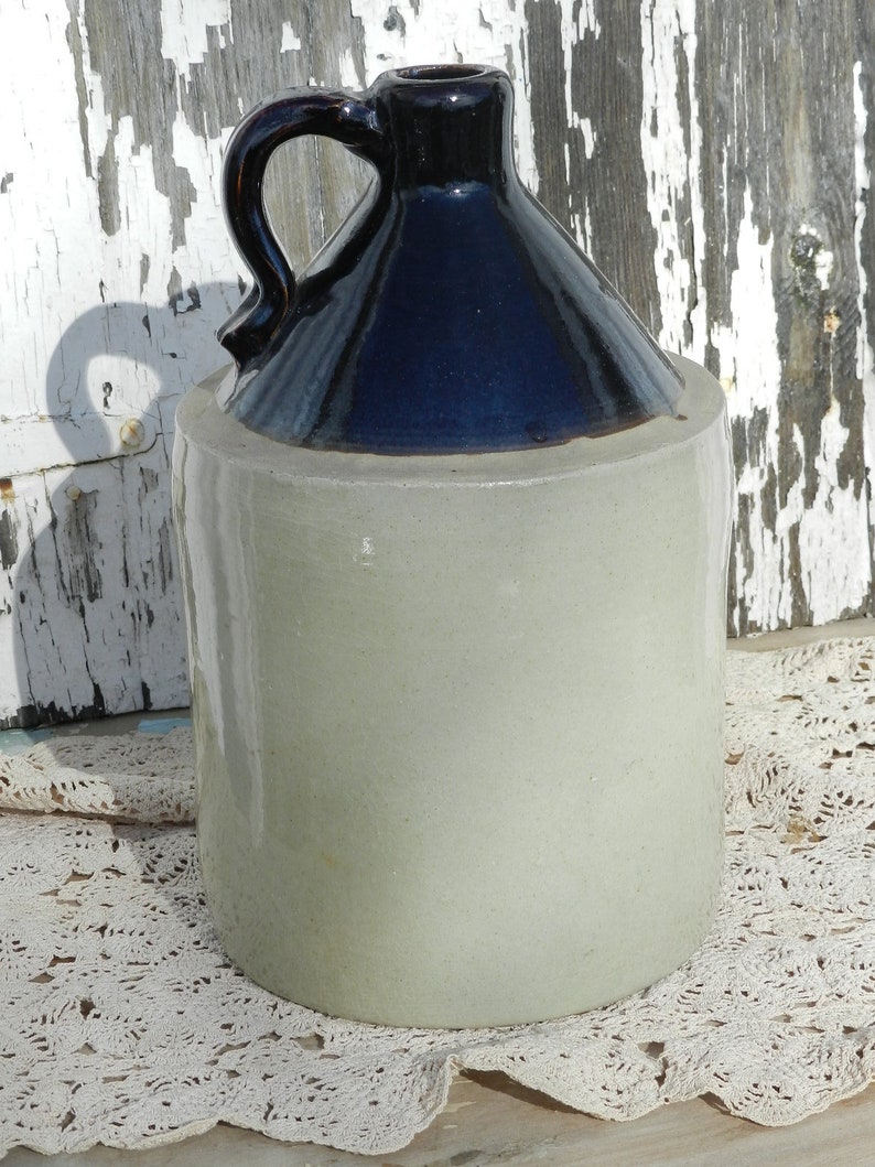 ANTIQUE JUG SALT Glazed Pottery/stoneware Etsy
