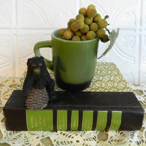 FIRE KING GREEN Ombre Mug/Anchor Hocking/Excellent