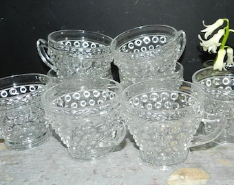 HOBNAIL PuNCH CUPS/ S0LD in SeTS 0F 4/3 SeTS AVAILABLE